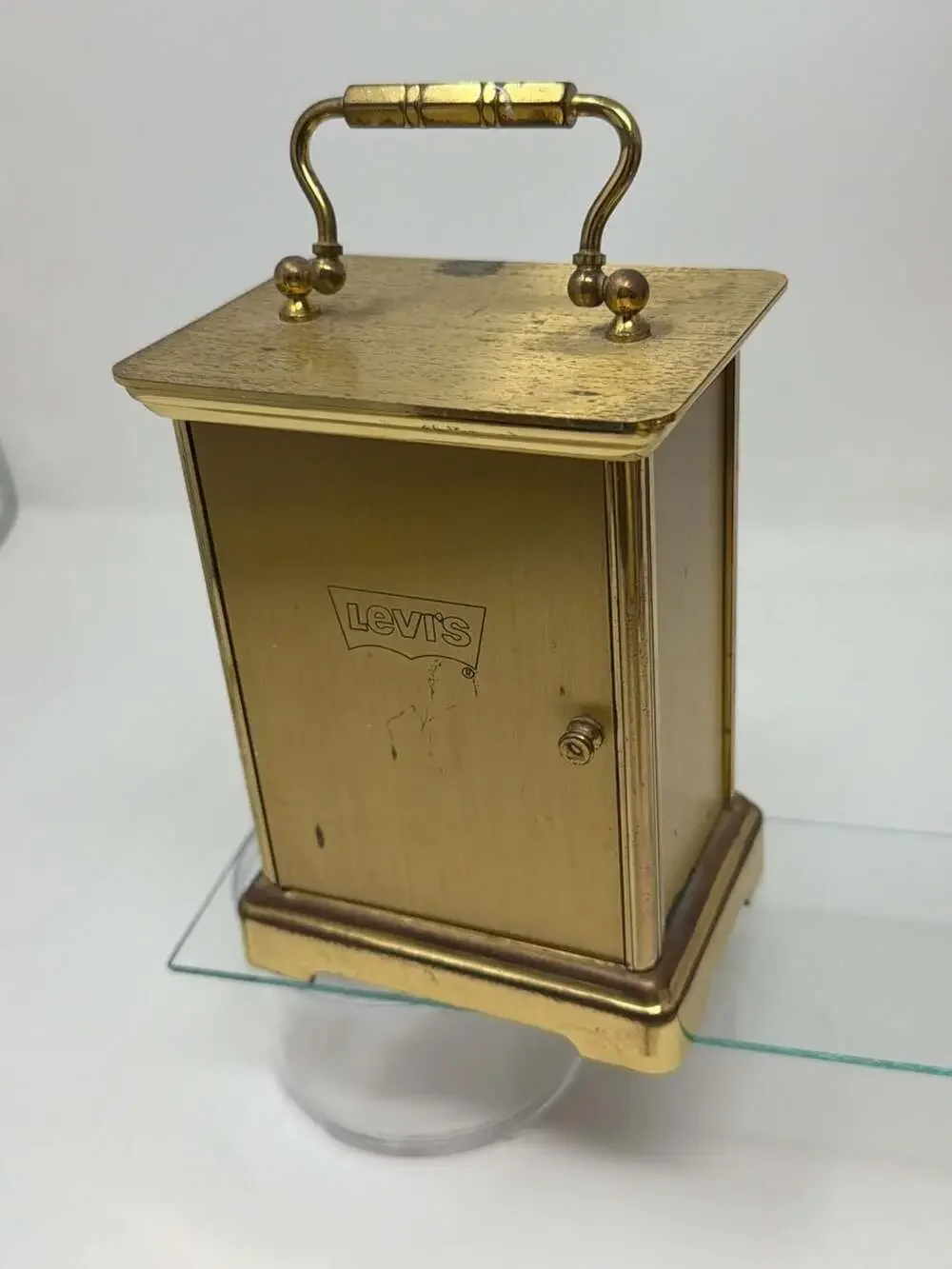 Vintage Tiffany & Co. Brass Carriage Clock Made in Germany